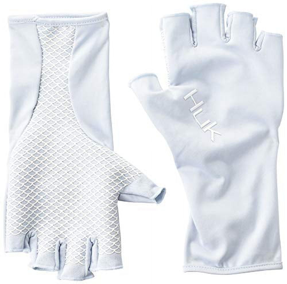 Huk Men's Pursuit Sun Gloves | Quick-Drying Fingerless Fishing Gloves With  UPF 30+ Sun Protection, Plein Air, L/XL