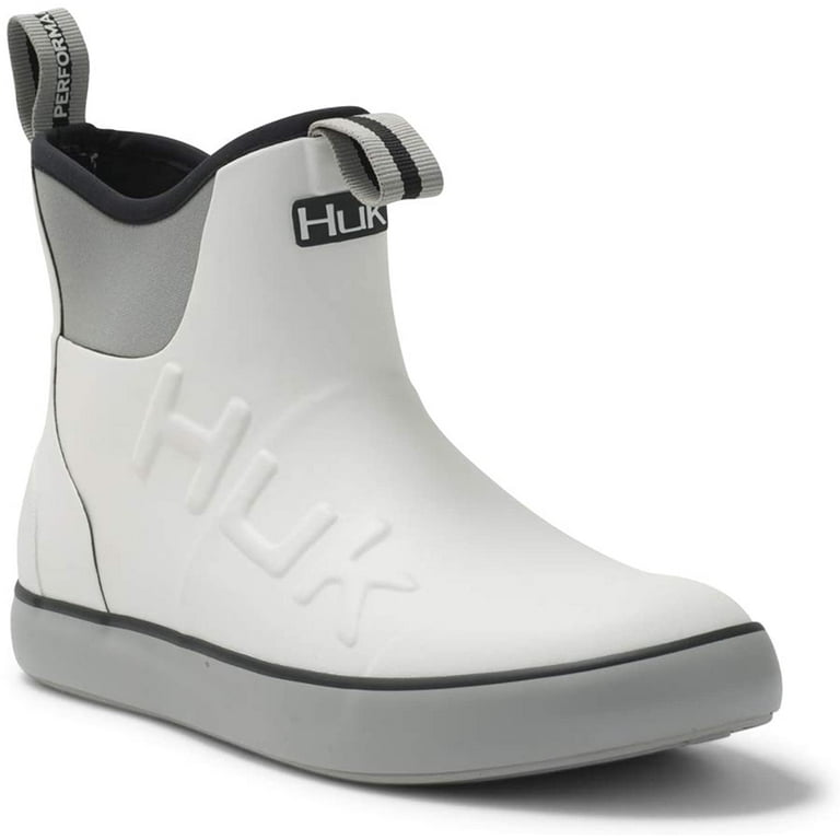 Huk Men's Rogue Wave White Size 13 High-Performance Fishing Ankle