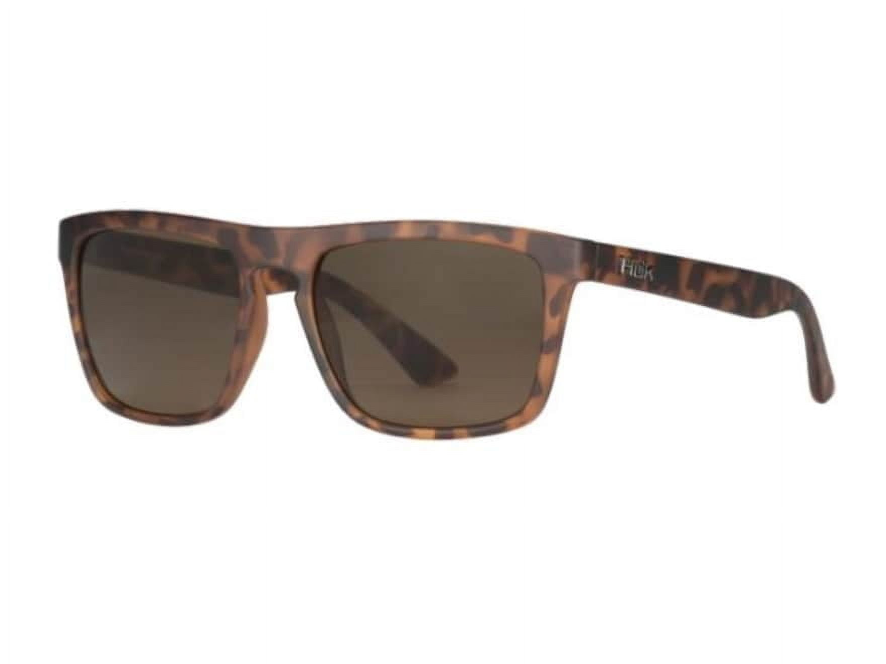Huk Men's Siwash Polarized Sunglasses Tort Frame Brown Lens