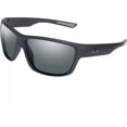 thumbnail image 1 of Huk Men's Spar Polarized Sunglasses Matte Black Frame Gray Lens, 1 of 1