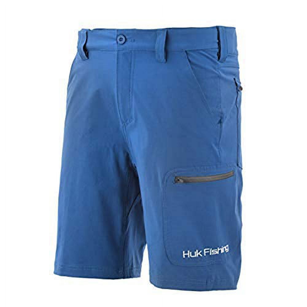 Huk Men's Standard Next Level Quick-Drying Performance Fishing Shorts, Dark  Blue-10.5, 3X-Large 