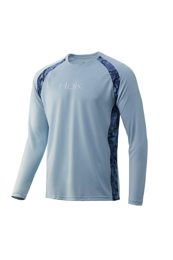 Men's Strike Solid Long Sleeve Shirt | Long Sleeve Performance Fishing Shirt With +30 UPF Sun Protection & Water Repellent & Stain Resistant Material (Plein Air, Small)