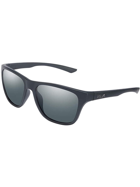 Men's Swivel Polarized Sunglasses Matte Black Frame Gray Lens
