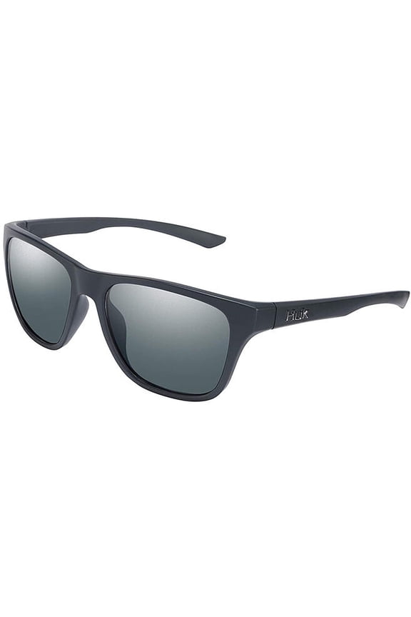 Men's Swivel Polarized Sunglasses Matte Black Frame Gray Lens