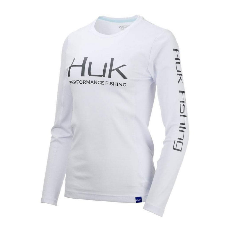 Huk Performance Fishing Huk Ladies Icon X Long Sleeve Shirt - White