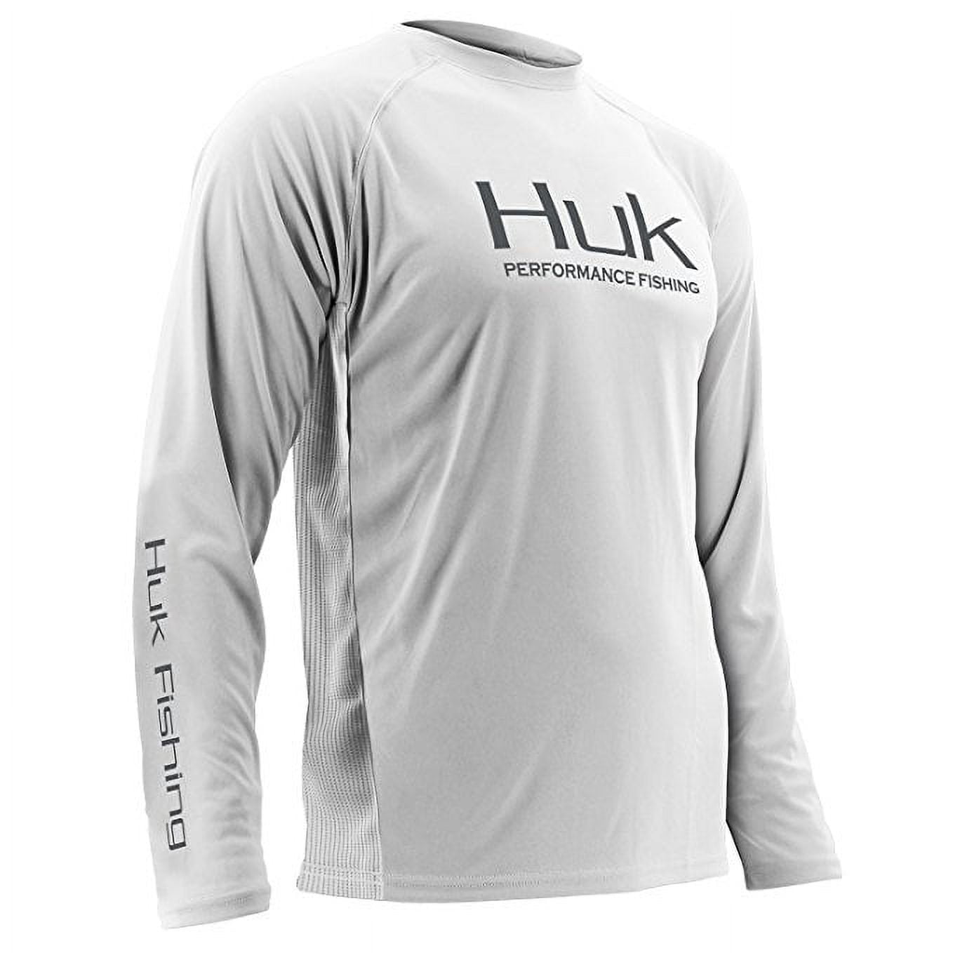 Huk Performance Kryptek Vented LS Shirt, White, 3XL - H1200118-100-3X 
