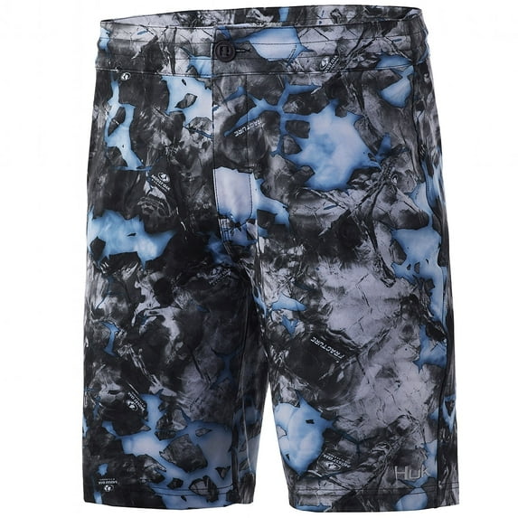 Huk Pursuit Mossy Oak Fracture Boardshort MO Lightning, 42 Shorts