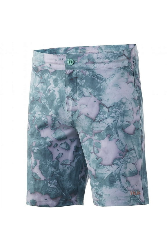 Pursuit Mossy Oak Fracture Boardshort MO Seafoam, 30 Shorts