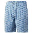 thumbnail image 1 of Huk Pursuit Scaled Dye Boardshort Blue Fog, 30 Shorts, 1 of 3