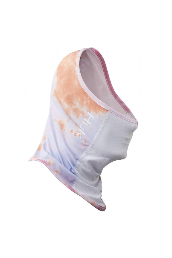 Tie Dye Fishing UV Face Protection Mask Gaiter, One Size (Tie Dye - Fusion Coral, 1)