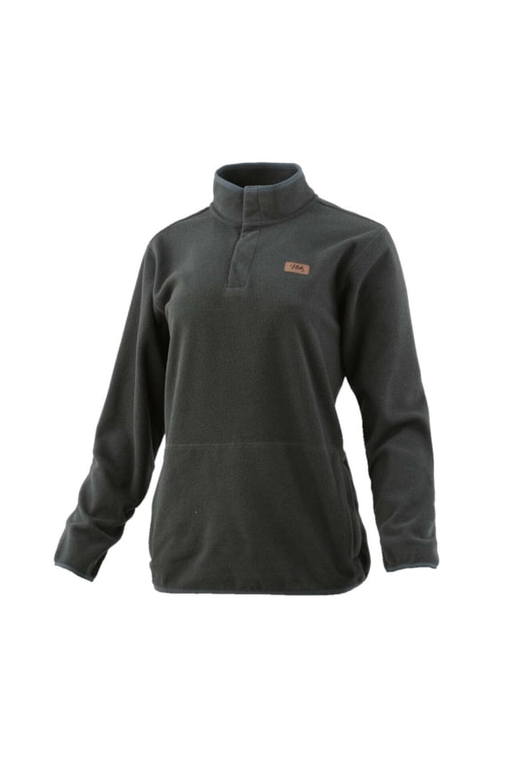 Huk Women's Channel Pop Over-Gray Heather