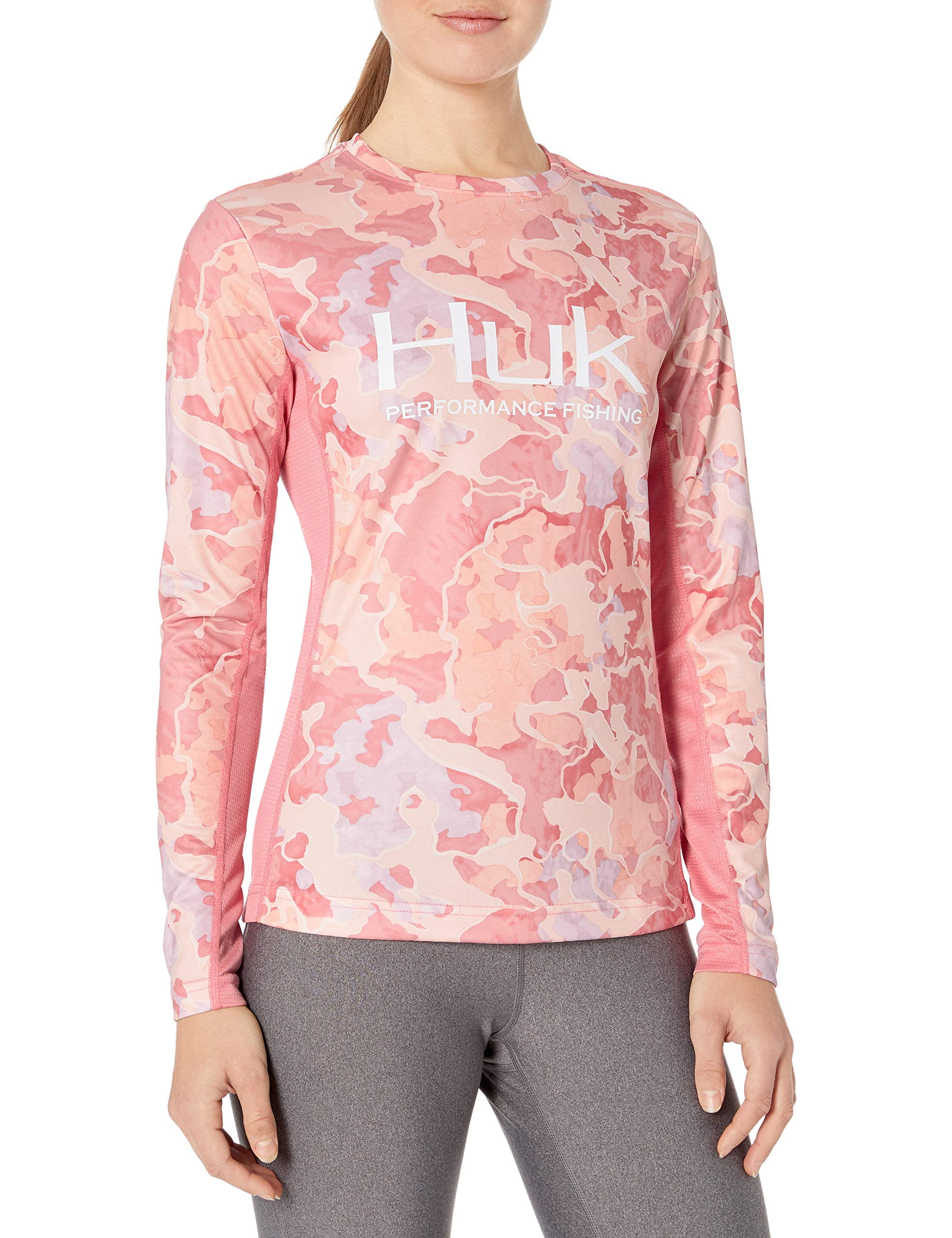 Huk Women's Icon Performance Hoodie | Bermuda Splish Splash | S