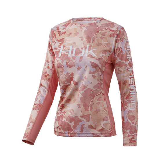 Huk Women's Icon X Camo Long Sleeve Performance Shirt (Lanier, X-Large)