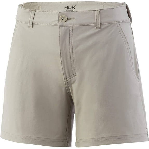 Huk Women's Next Level Bone Small Quick Drying Performance Fishing Shorts