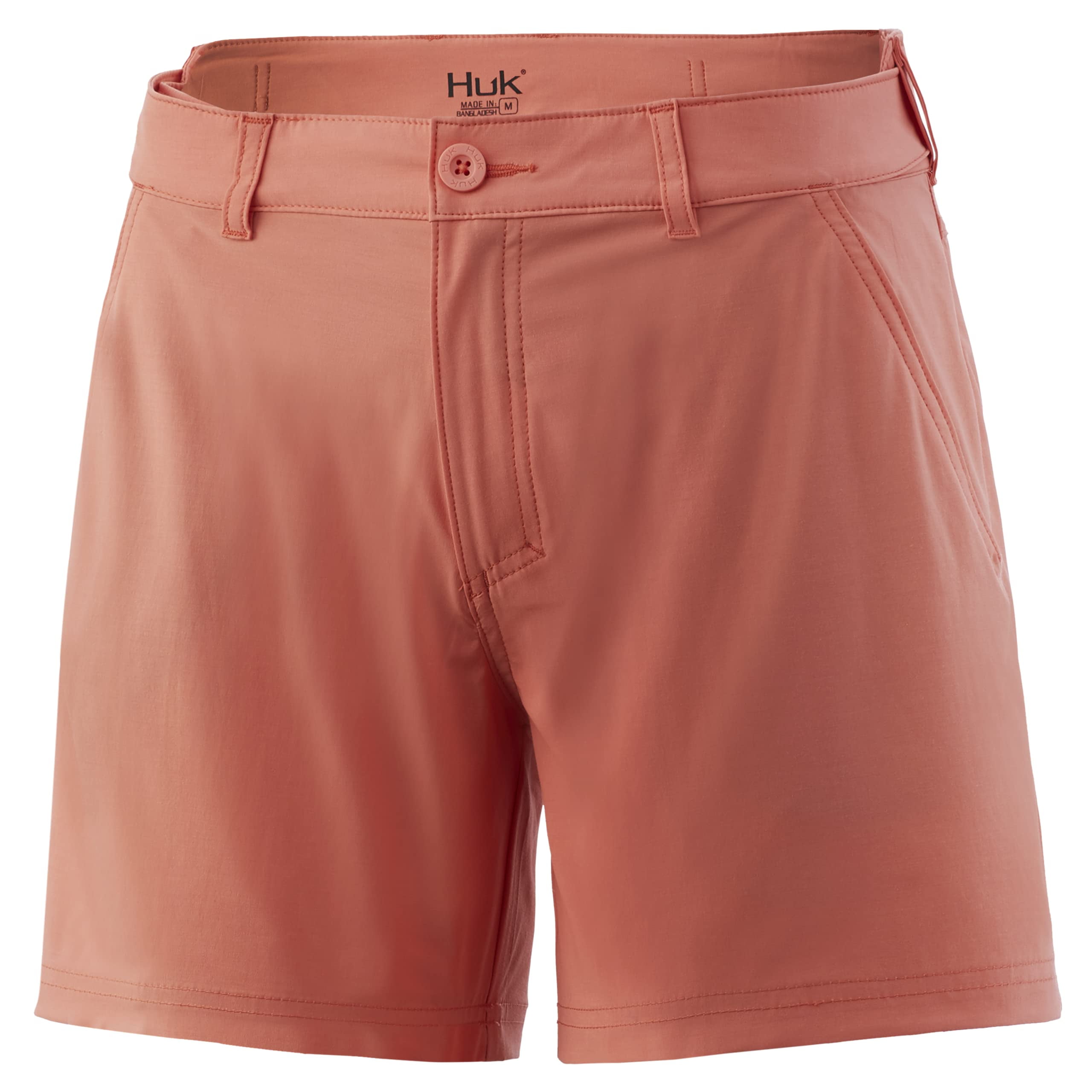 Huk Women's Next Level Fusion Coral X-Small Quick Drying Performance Shorts
