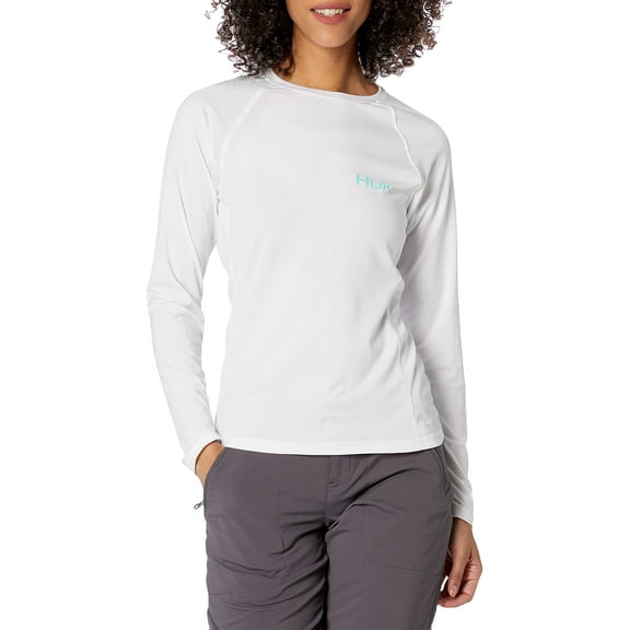 Huk Women's Paradise Pursuit Performance Shirt (Paradise - White, X-Small)