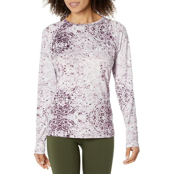 Huk Women's VC Turtlegrass Pursuit Performance Shirt (Turtlegrass - Blackberry, X-Small)