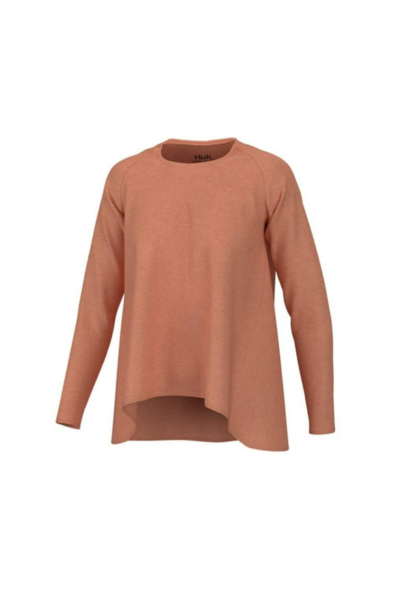 Women's Waypoint Flow Crew Shirt - Long Sleeve - Coral Reef