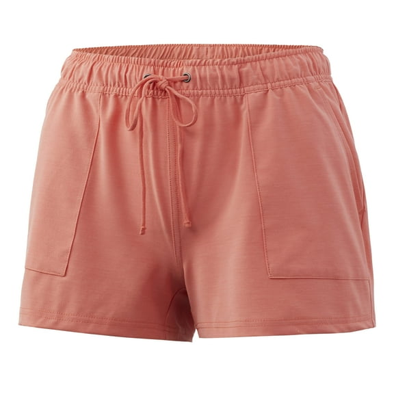 Huk Women's Waypoint Fusion Eco-Friendly Fishing Shorts (Fusion Coral, X-Small)