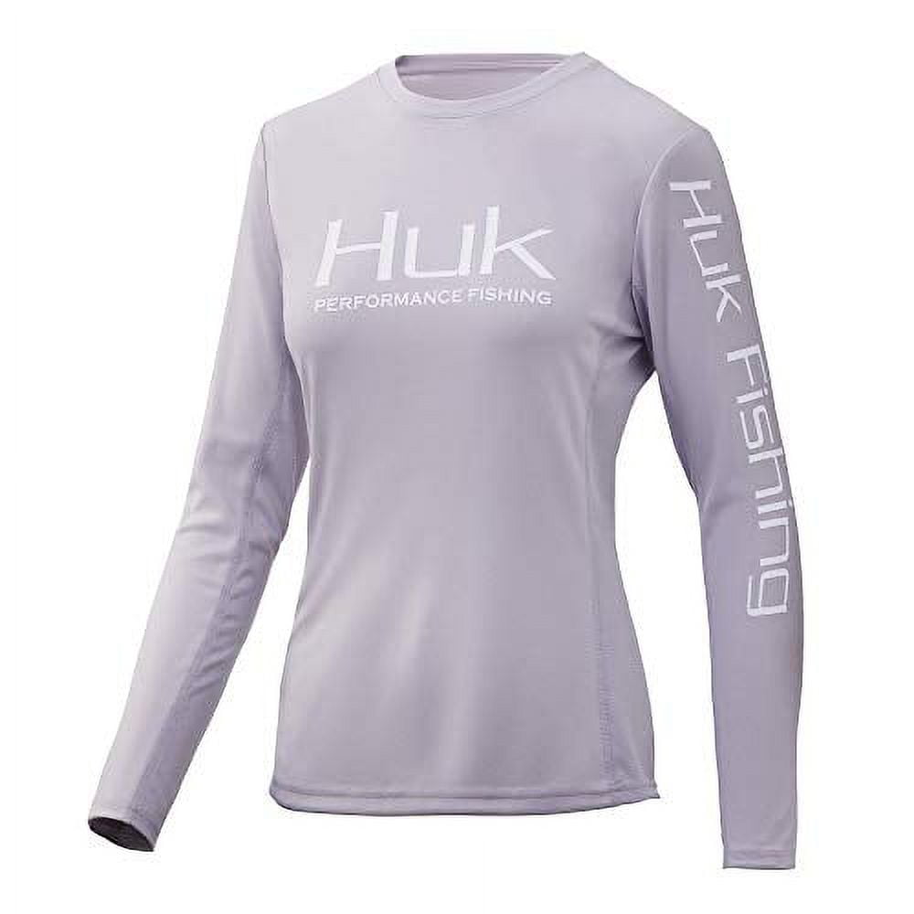 Huk Womens Icon X Long Sleeve Shirt  Long-Sleeve Performance Shirt with UPF  30+ Sun Protection, Medium Teal, Extra Small 