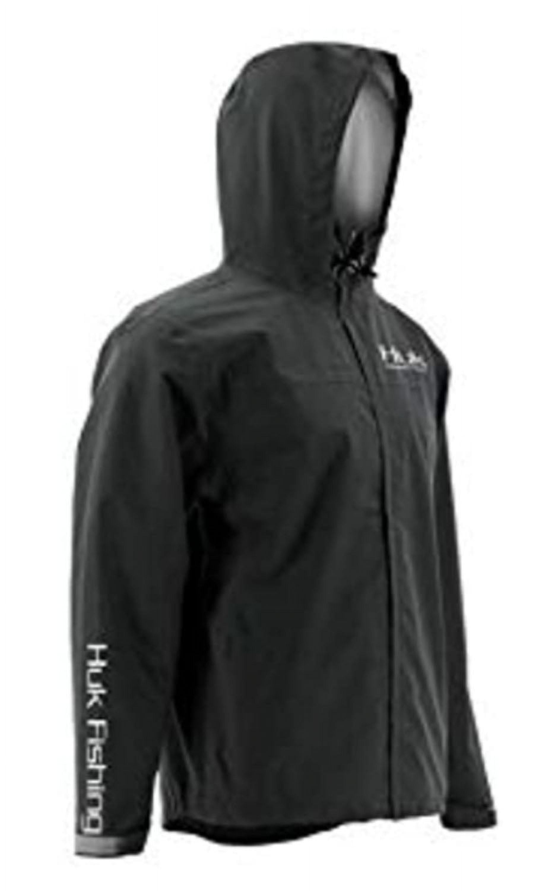 Huk Youth CYA Packable Black Small Rain Jacket 