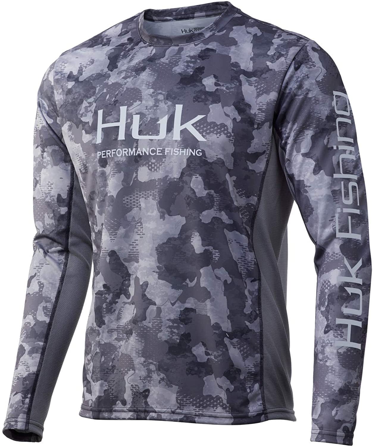 Huk Youth Icon X Refraction Camo Storm X-Small Long Sleeve Fishing