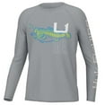thumbnail image 1 of Huk Youth Pursuit Bass Solar Shirt - Long Sleeve - Harbor Mist, 1 of 2