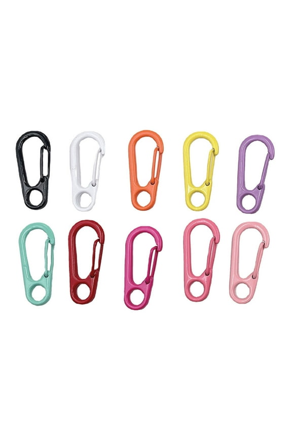 10pcs Small Carabiner Clip Tiny Paracord Hanging Clip Keychains Carabiners for Keychains,