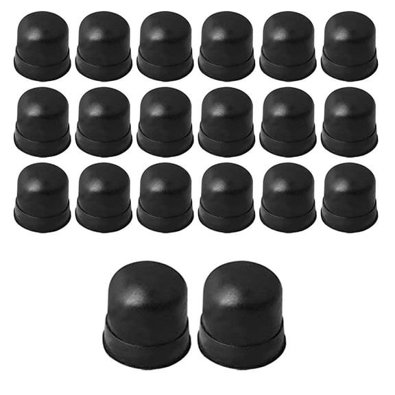 20Pcs Black Trombone Slide Silicone End Tip Bumper Trombone Slide Silicone Tip Protectors for Trombone Bottom Support