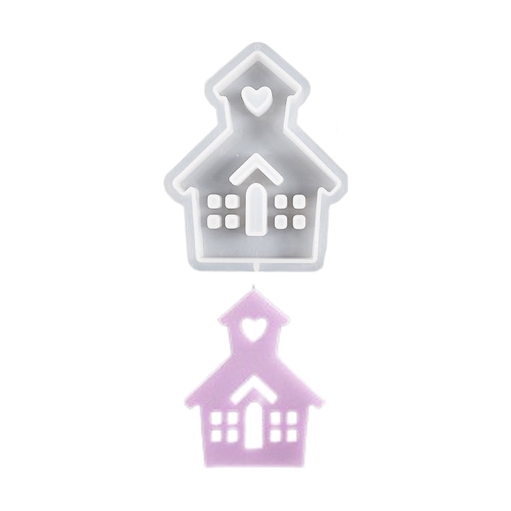 3D Mini House Silicone Mold For Resin, Baking, Soap - Small Castle Shape, Flexible & Reusable