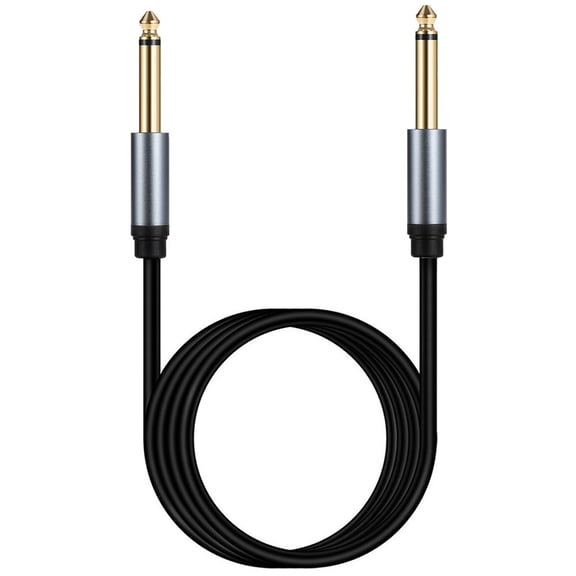 Hukai 6.35mm Guitar Cable 6.35mm Port 1/4" Connection Line Male to Male Connector Instrument Cable