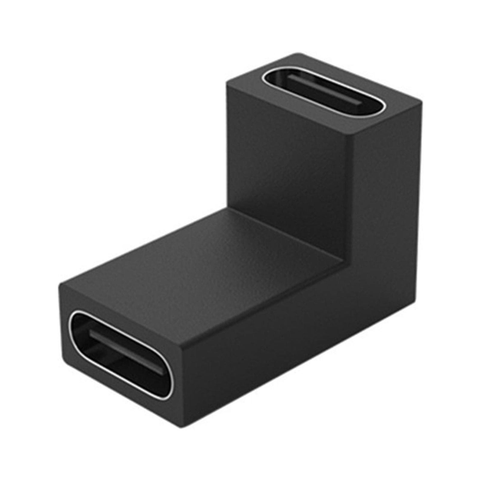 Hukai 90 Degree USB C Type C Male to Female Adapter Right Left and ...