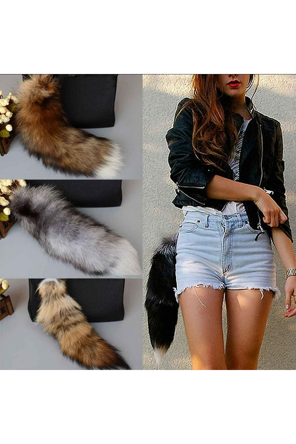 Animal Tail Key-Rings Furry Tails Chain Keychain Individualized Animal Keyring Long Charm