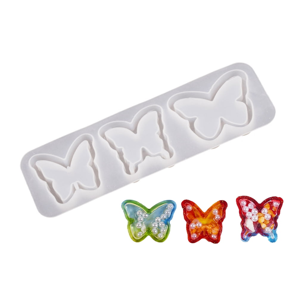 Voyyphixa 4 PCS Bowknot Resin Shaker Molds - Heart, Round, Rectangle Hollow Silicone Molds For Charms & Keyrings 1 thumbnail image