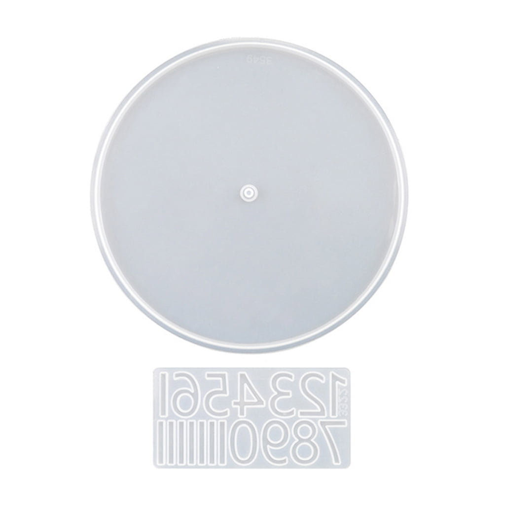 Hukai Clock Epoxy Mold for Resin Casting Clock Wall Decor Mould Number ...