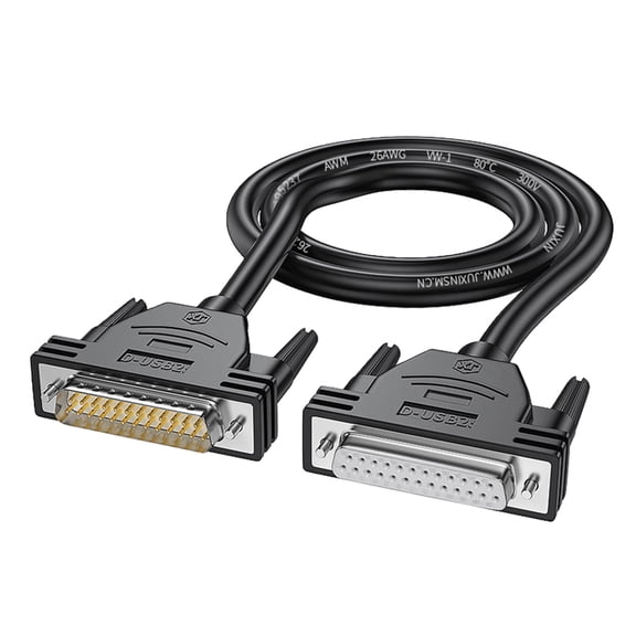 50cm-10m Long DB25 Extension Cable Wire for Computers and Printers 26AWG D-SUB 25Pin Connectors Cord Line