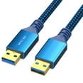 Hukai High Speed USB3.0 Male to Male Extension Cable Cord for Desktop, Laptops, Fan, Printers