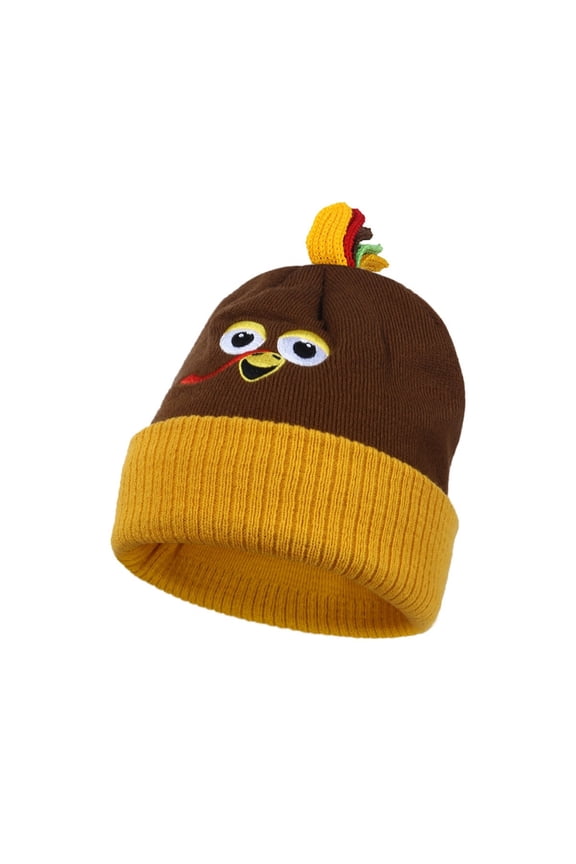 Thanksgiving Turkey Knit Hats for Party and Holiday Fun Knit Caps Festive Turkey for Thanksgiving