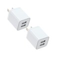 thumbnail image 1 of Hukangkang Phone Fast Charger Note 10 Phone Charger Plug in Wall Shelf Android Charging Cable Wall Chargers Fast Charging Phone Charger for USB Plug USB Wall Charger 2 Pack Dual Port, 1 of 9