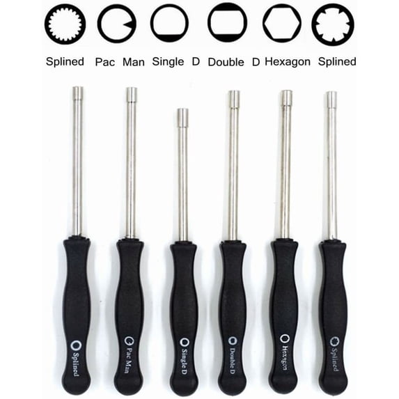 Hukapapa Carburetor Adjustment Tool Shapes Serration Screwdriver, 6 Pieces