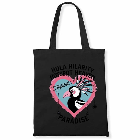 Hula Hilarity Hotspot Heaven Autumn Season Leopard Print Pumpkin Plaid Women Canvas Bag 1Pc