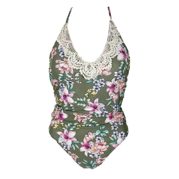 Hula Honey Juniors' Tropic Romance One-Piece Swimsuit
