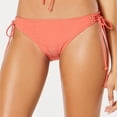 thumbnail image 1 of Hula Honey RED Juniors' Shimmer Rib Side-Tie Hipster Swim Bottom, US Small, 1 of 3