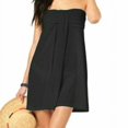thumbnail image 1 of Hula Honey Women's Bandeau Dress Swim Cover-Up (XS, Black), 1 of 7