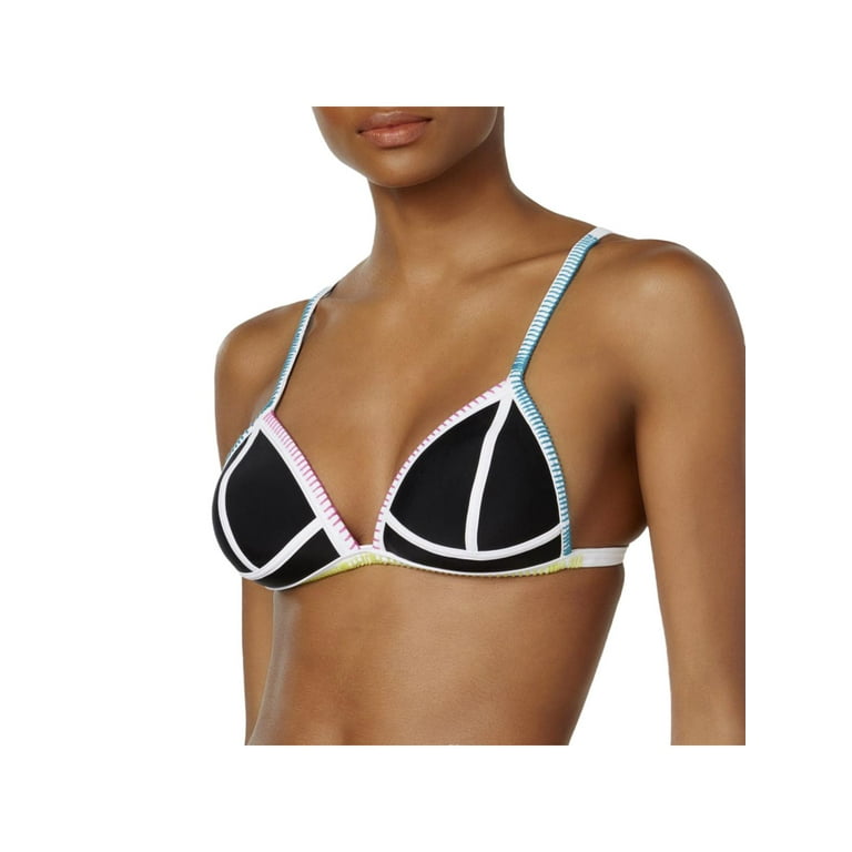 Hula Honey Womens Colorblocked Push-up Swim Top Separates