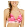 thumbnail image 1 of Hula Honey Womens Juniors Hana Push-Up Tie-Dye Swim Top Separates Pink S, 1 of 2