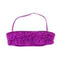 thumbnail image 1 of Hula Honey Womens Raspberry Tiered Mesh Polka-Dot Bikini Top L, 1 of 1