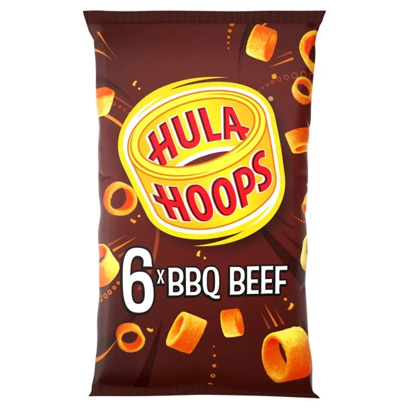 Hula Hoops BBQ Beef 6 Pack of Crisps - UK  Crisps