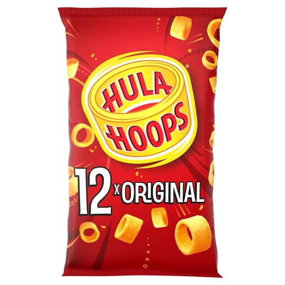 Hula Hoops Original Multipack Crisps 12x24g, Imported from Britain