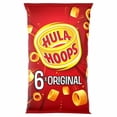 thumbnail image 1 of Hula Hoops Original Multipack Crisps Snacks 6 x 24g, British Import (Pack of 3), 1 of 5